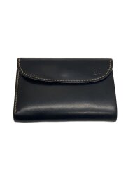 画像：LEATHER&SILVER MOTO/3つ折り財布/レザー/BLK/無地/メンズ