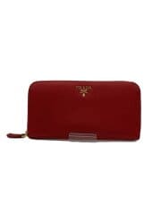 画像：長財布/--/RED/無地/レディース