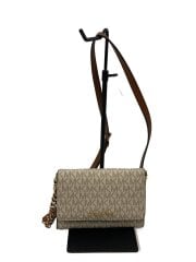 画像：財布ショルダー/PVC/WHT/総柄/レディース/35F0GTVC8B