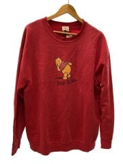 画像：USA製/プーさん/スウェット/XL/コットン/RED