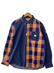 画像：長袖シャツ/LL/コットン/マルチカラー/無地