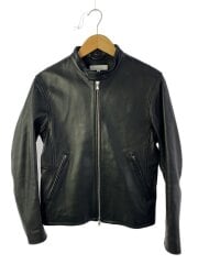 画像：シングルライダースジャケット/S/羊革/BLK/1225-199-7631