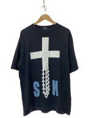 画像：Tシャツ/2/コットン/BLK/無地/UC1D4893-2