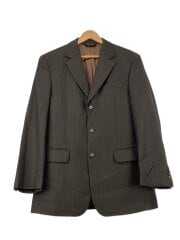 画像：JOS A BANK/テーラードジャケット/ウール/KHK/ストライプ