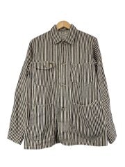 画像：カバーオール/38/コットン/NVY/ストライプ/HL2-OXN