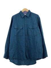 画像：80s/長袖シャツ/XL/アクリル/BLU/チェック