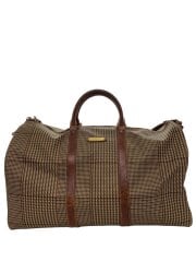 画像：ボストンバッグ//BRW/千鳥格子/ジップ破損有