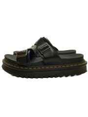 画像：サンダル/UK7/BLK/レザー/SH01W/つま先スレ有