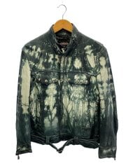 画像：レザージャケット・ブルゾン/M/牛革/GRN/無地/8EP86-741-09