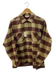 画像：DAN RIVER/長袖シャツ/--/コットン/BRW/チェック