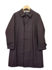 画像：ステンカラーコート/ノバチェック/M/ナイロン/BRW/無地/BMA06-704-59