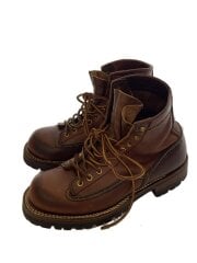 画像：レースアップブーツ/UK7.5/BRW/レザー/LW00125