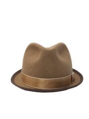 画像：中折れハット/--/BRW/無地/メンズ