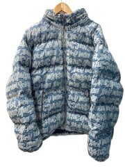 画像：ダウンジャケット/XL/コットン/BLU/総柄