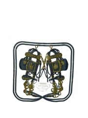 画像：カレ90/BRIDES　DE GALAスカーフ/シルク/PNK/総柄/レディース