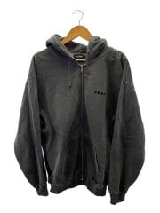 画像：ジップパーカー/L/コットン/BLK/101223012002