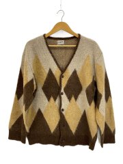 画像：カーディガン(厚手)/L/モヘア/BRW/233-1335