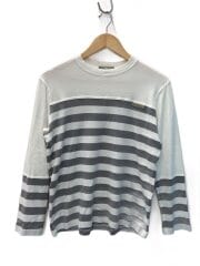 画像：長袖Tシャツ/M/コットン/WHT/ボーダー/LOUIS VUITTON CUP
