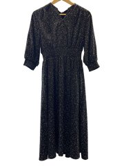 画像：長袖ワンピース/36/ポリエステル/BLK/085-59014