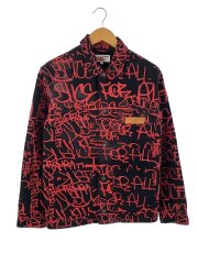 画像：ジャケット/S/コットン/BLK/総柄