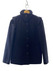 画像：カーディガン(厚手)/38/ウール/BLK/無地