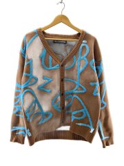 画像：カーディガン(厚手)/--/ウール/BRW/無地