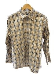 画像：長袖シャツ/L/コットン/BEG/チェック/BBW42-706-50