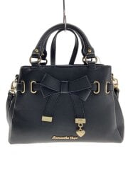 画像：ハンドバッグ/PVC/BLK/無地