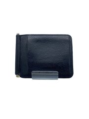 画像：2つ折り財布/レザー/BLK/メンズ
