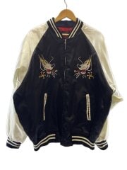 画像：スカジャン/--/ナイロン/BLK/無地