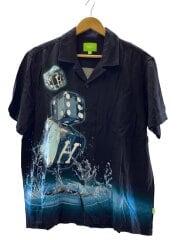 画像：半袖シャツ/S/レーヨン/BLK