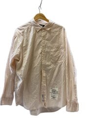 画像：長袖シャツ/XL/コットン/PNK/無地/251SPNH-SHM01