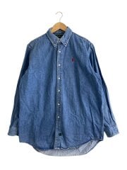 画像：長袖シャツ/L/デニム/IDG/無地//