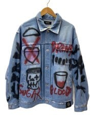 画像：DENIM JACKET CELL DIVISION 3/Gジャン/FREE/コットン/IDG/RF-25101