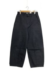 画像：ワイドパンツ/M/コットン/BLK/14-283T//