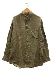 画像：長袖シャツ/L/シルク/BEG/総柄/MH2564//