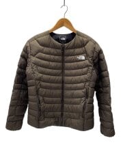 画像：THUNDER ROUNDNECK JACKET_サンダーラウンドネックジャケット/L/ナイロン/BRW/無地