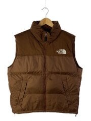 画像：NUPTSE VEST_ヌプシベスト/ND92232/L/ナイロン/BRW/無地