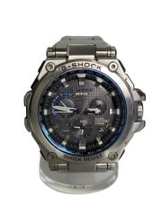 画像：ソーラー腕時計・G-SHOCK/アナログ/SLV/SLV