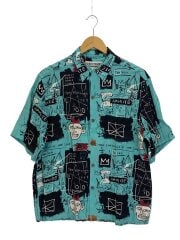 画像：Jean-Michel Basquiat/アロハシャツ/L/レーヨン/BLU/総柄