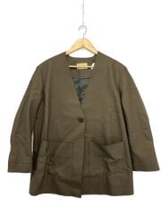 画像：ウールジャケット/FREE/ウール/BRW/無地/CL207105ER-00