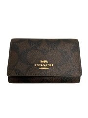 画像：キーケース_シグネーチャー/レザー/BRW/レディース