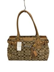 画像：ハンプトンズ・ラージキャリーオール_シグネチャー_ベージュ/カシミア/BEG