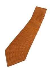 画像：クラヴァット・マイクロダミエ8CM_ダミエ・エベヌ_ORG/シルク/ORN/総柄/メンズ