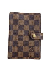 画像：アジェンダPM_ダミエ・エベヌ/レザー/BRW/レディース