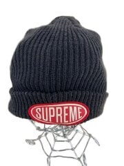 画像：Oval Patch Beanie/ニットキャップ/--/アクリル/BLK/メンズ