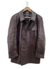 画像：コート/--/レザー/BRW