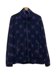 画像：ジャケット/L/コットン/BLK/総柄/LQ237