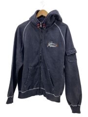 画像：ジップパーカー/M/コットン/BLK/10123012019