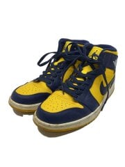 画像：AIR JORDAN 1 MID/エアジョーダンミッド/イエロー/554724-707/27.5cm/YLW